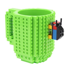 Load image into Gallery viewer, 350ml DIY bloques de construcción juguete tazas de leche tazas de café Compatible Legoings equipo creativo iluminar juguetes para niños regalos de cumpleaños